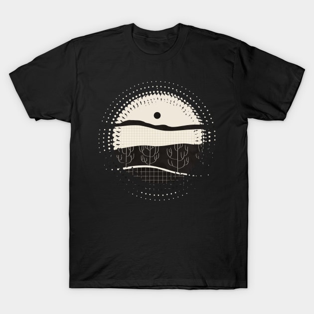 Retro Fusion Landscape 01 T-Shirt by ViviGonzalezArt